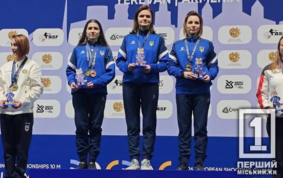 Показали спортивний характер у Єревані: криворізькі стрільчині завоювали медалі Чемпіонату Європи