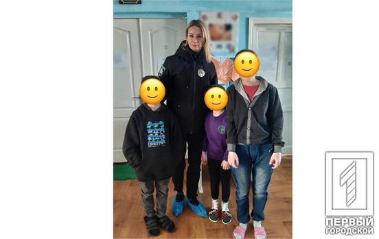 Криворожские ювенальные полицейские позаботились о трех детях, мать которых пьянствовала и не ухаживала за ними