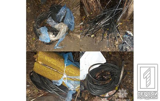 Патрульные Кривого Рога задержали злоумышленников, которые украли кабель из канализационного люка