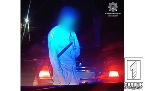 Патрульные Кривого Рога остановили водителя в состоянии опьянения, который сбежал из-под административного ареста