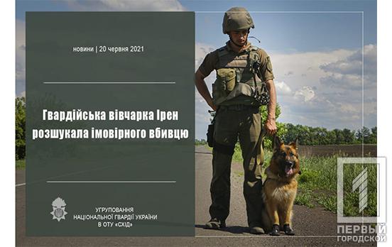 Кинолог и собака по кличке «Ирен» из Кривого Рога задержали в зоне ООС вероятного убийцу