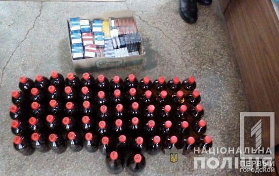 400 бутылок с алкоголем и 100 пачек сигарет: во время рейда правоохранители Кривого Рога составили админпротоколы на недобросовестных продавцов