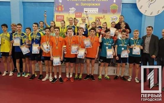 Спортсмены из Кривого Рога заняли почётные места на чемпионате Украины по настольному теннису