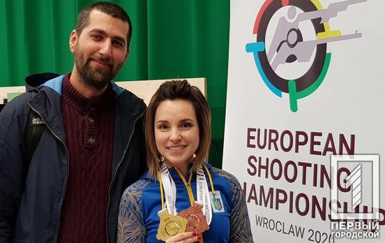 Уроженка Кривого Рога Виктория Рыбовалова завоевала две награды чемпионата Европы по стрельбе