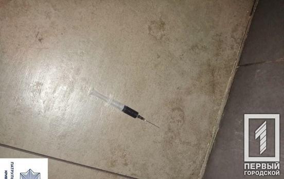 Закрылась в туалете: патрульные Кривого Рога нашли у женщины наркотики
