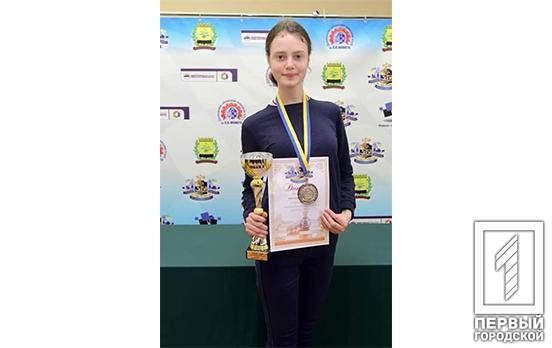 Спортсменка из Кривого Рога заняла почётное третье место на Чемпионате Украины по быстрым шахматам