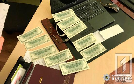 1000 долларов: в Кривом Роге задержали злоумышленника, который пытался дать взятку начальнику одного из отделений полиции