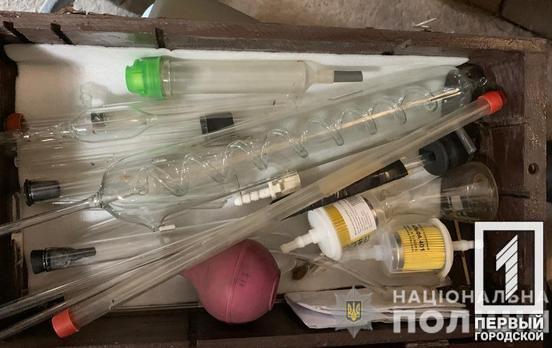 В Кривом Роге полицейские закрыли нарколабораторию по изготовлению метамфетамина