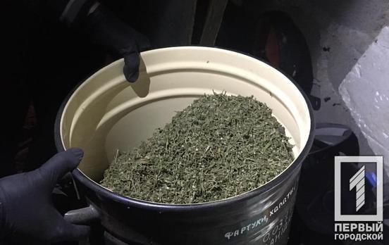 «Травка» на миллион: в Кривом Роге полицейские обнаружили в гараже у мужчины более шести килограммов наркотиков