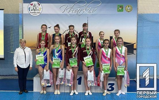 Воспитанники спортивной школы Кривого Рога завоевали призовые места на чемпионате по прыжкам на батуте