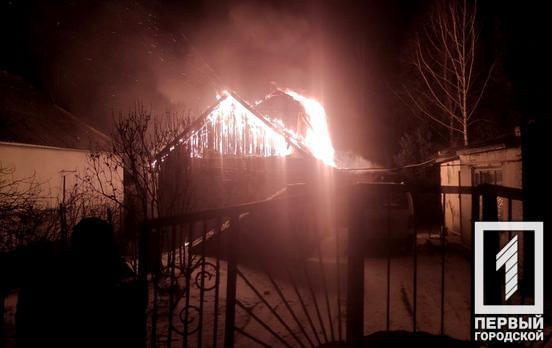 В Кривом Роге во время пожара в доме погиб мужчина