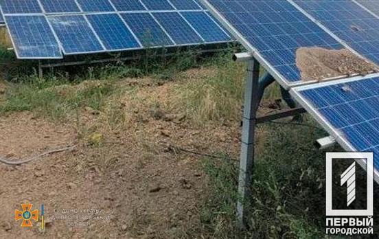 В результате вражеских обстрелов в Криворожском районе разрушена солнечная электростанция, - ГСЧС