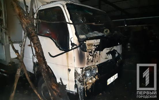 Огонь со свалки перекинулся на грузовик: в Кривом Роге чуть не сгорела машина