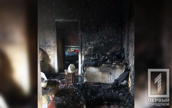 Под Кривым Рогом пенсионерка погибла во время пожара в своём доме