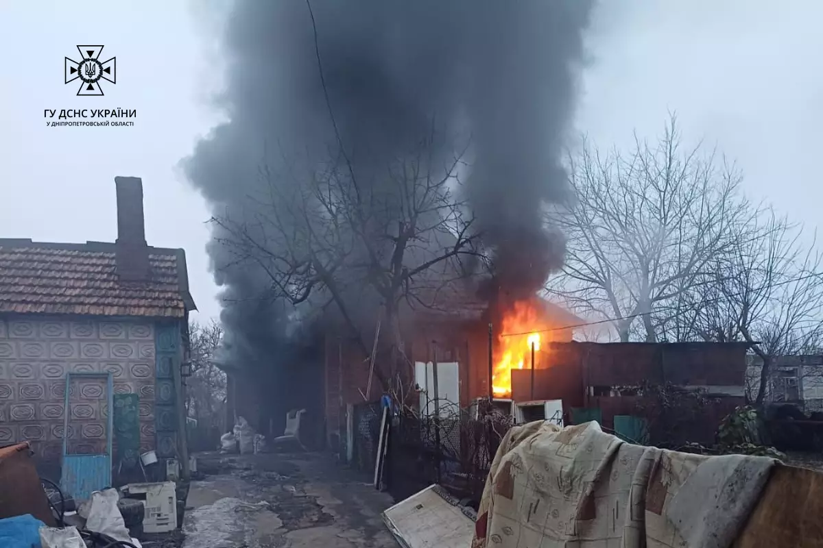 В Центрально-Городском районе Кривого Рога горел жилой дом