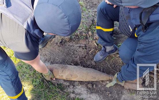 Недалеко от Кривого Рога женщина нашла устаревший артиллерийский снаряд