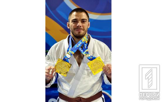 Спортсмен из Кривого Рога завоевал два золота на чемпионате Европы по бразильскому джиу-джитсу