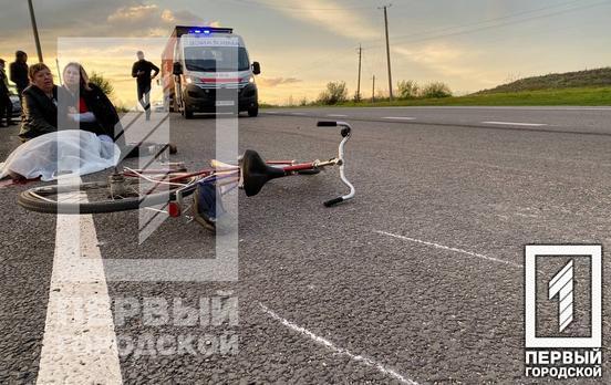 На трассе под Кривым Рогом грузовик насмерть сбил велосипедиста