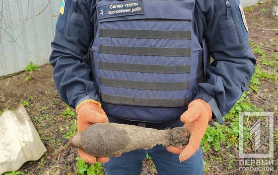 Граната и артснаряд: в районе Кривого Рога обнаружили взрывоопасные предметы