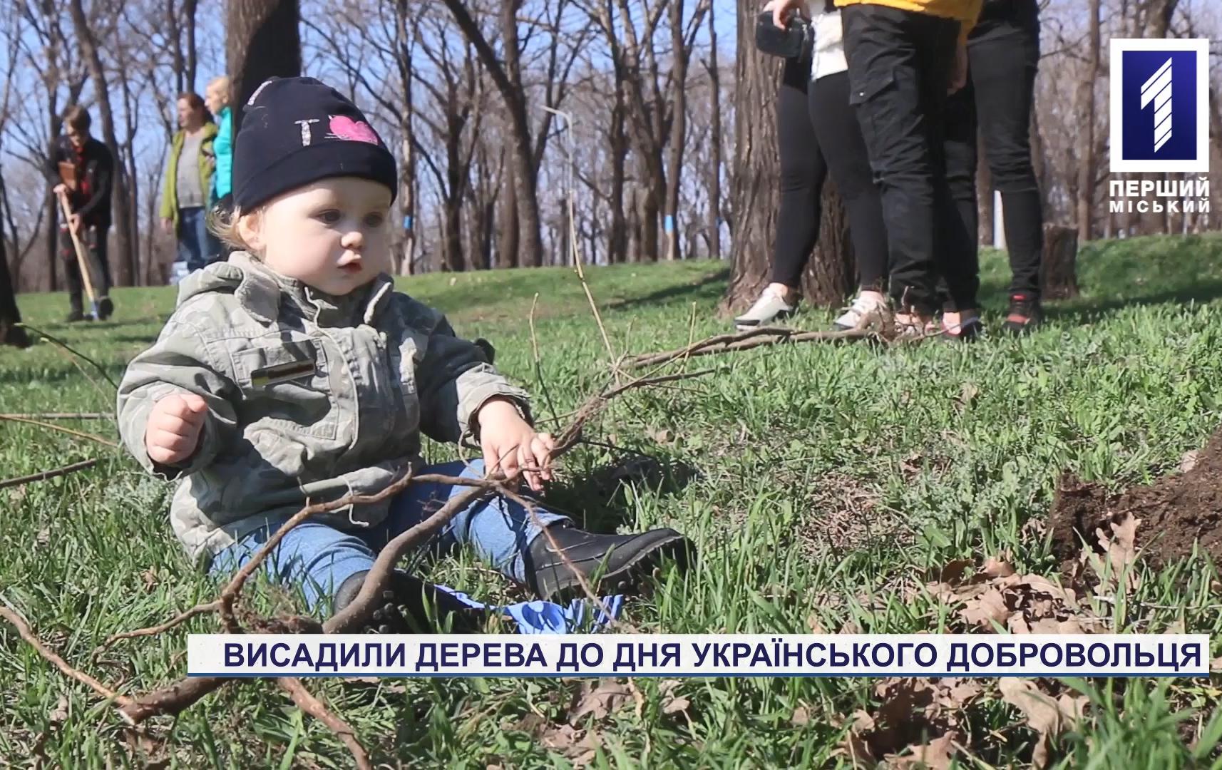 У Кривому Розі висадили дерева до Дня українського добровольця