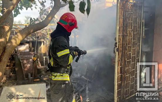 Все було в диму: в Інгулецькому районі  Кривого Рогу рятували від вогню приватне домоволодіння