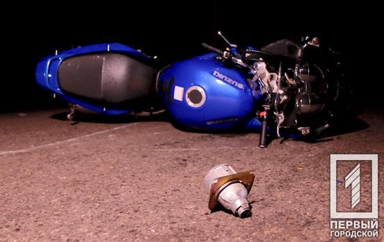 В больнице Кривого Рога скончался один из мотоциклистов, который накануне попал в аварию