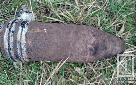 Недалеко от Кривого Рога нашли артиллерийский снаряд времён Второй мировой