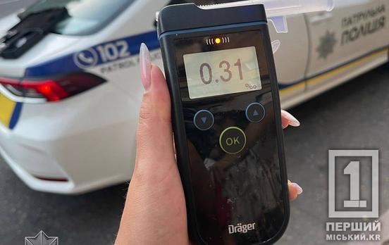 Ризикувала життями оточуючих: у Кривому Розі жінка їздила містом напідпитку