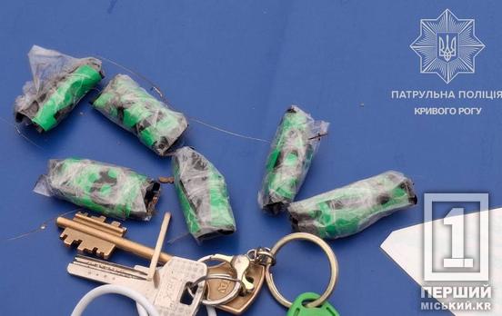 Ехал под кайфом: в Кривом Роге задержали водителя Renault с наркотиками