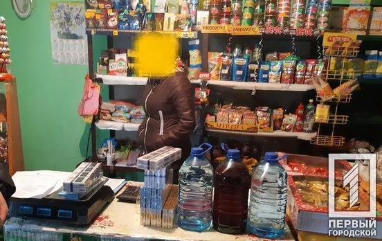 Под Кривым Рогом полицейские изъяли алкоголь и сигареты у предпринимателя, который не имел лицензии на их продажу
