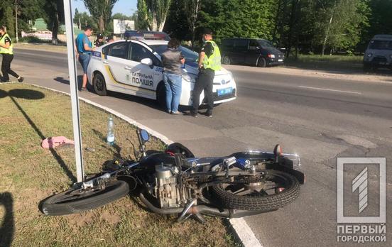 В Кривом Роге после столкновения с машиной пострадал водитель мопеда