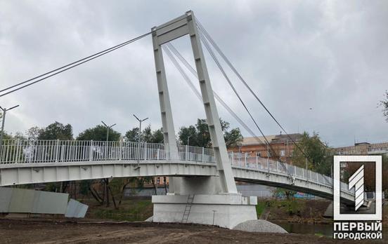 В Кривом Роге ввели в эксплуатацию пешеходный мост в парке Гагарина