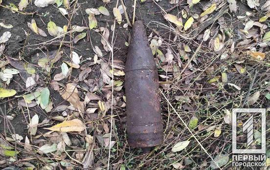 Под Кривым Рогом мужчина нашёл артиллерийский снаряд времён Второй мировой