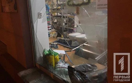 Полицейские Кривого Рога на «горячем» задержали двух мужчин, которые пытались обокрасть магазин