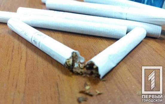 В Саксаганском районе Кривого Рога выявили точку продажи контрафактных сигарет