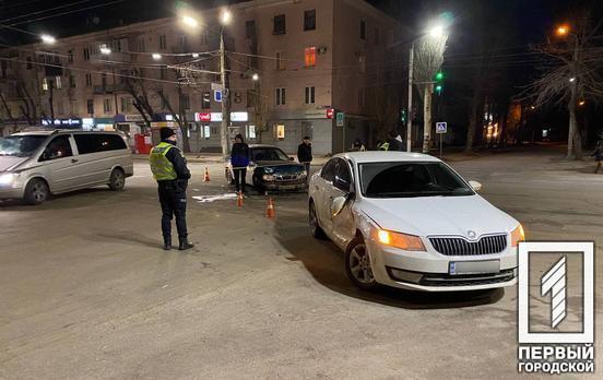 Вечером в Кривом Роге столкнулись две машины, никто не пострадал