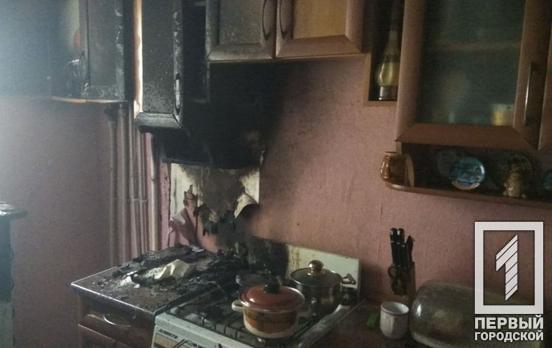 В Кривом Роге горела кухня в квартире девятиэтажного дома