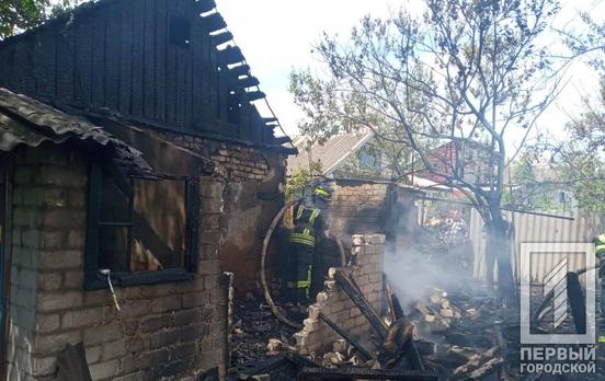 В Кривом Роге из-за пожара в летней кухне загорелся соседский участок