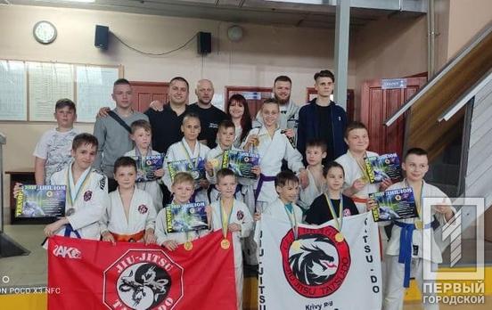 Спортсмены из Кривого Рога победоносно выступили на Чемпионате Украины по джиу-джитсу и привезли 24 медали за призовые места