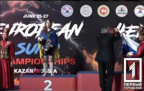 Спортсменка из Кривого Рога завоевала второе место на Чемпионате Европы по сумо
