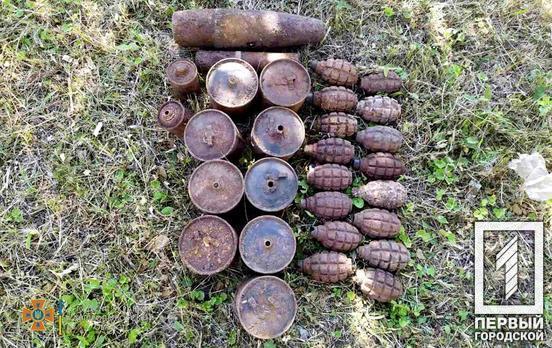 Под Кривым Рогом поисковики нашли около 30 боеприпасов времён Второй мировой войны