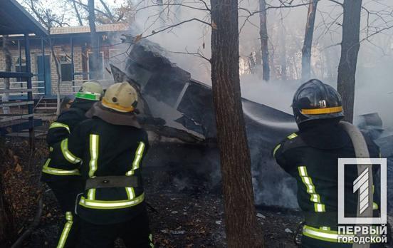 В селе неподалеку от Кривого Рога горело заброшенное здание
