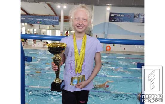 Пять первых мест заняла юная пловчиха из Кривого Рога на соревнованиях «Балтийские олимпийские надежды»