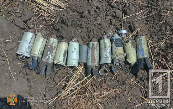 18 вибухонебезпечних предметів ліквідували піротехніки на Дніпропетровщині, більшість з них у Кривому Розі та районі