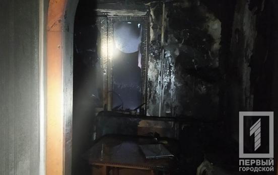 Пожарные Кривого Рога оперативно потушили пламя, охватившее кухню четырехкомнатной квартиры