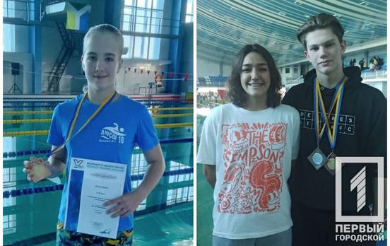 Серебряную и две бронзовые медали привезли криворожские спортсмены из Чемпионата Украины по плаванию
