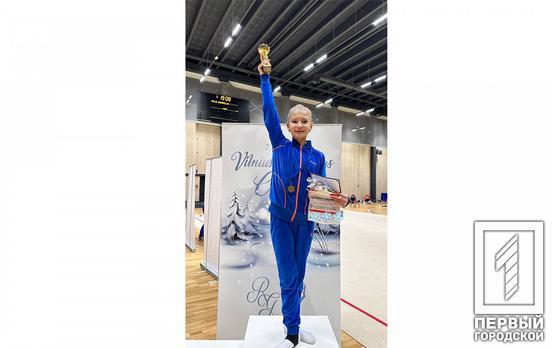 Переможницею Міжнародного кубку Вільнюса з художньої гімнастики стала юна спортсменка з Кривого Рогу