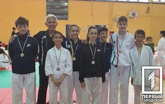Юный каратист из Кривого Рога одержал новую победу на турнире в Италии
