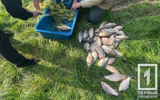 Три браконьєри, більше центнера риби та незаконне знаряддя – улов Криворізьких правоохоронців за два дні