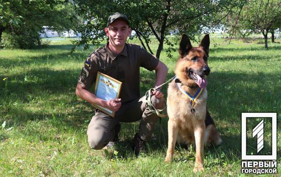 Конкурент пса Патрона из Кривого Рога: служебную собаку нацгвардейцев Джека наградили медалью «За преданную службу»